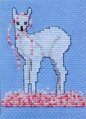 Lizzie Llama Cross Stitch Kit